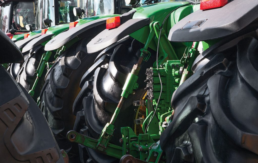 Agricultural vehicle stock verification
