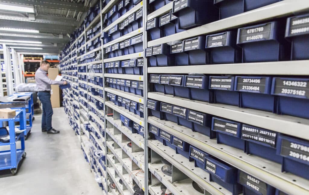 car parts stock count