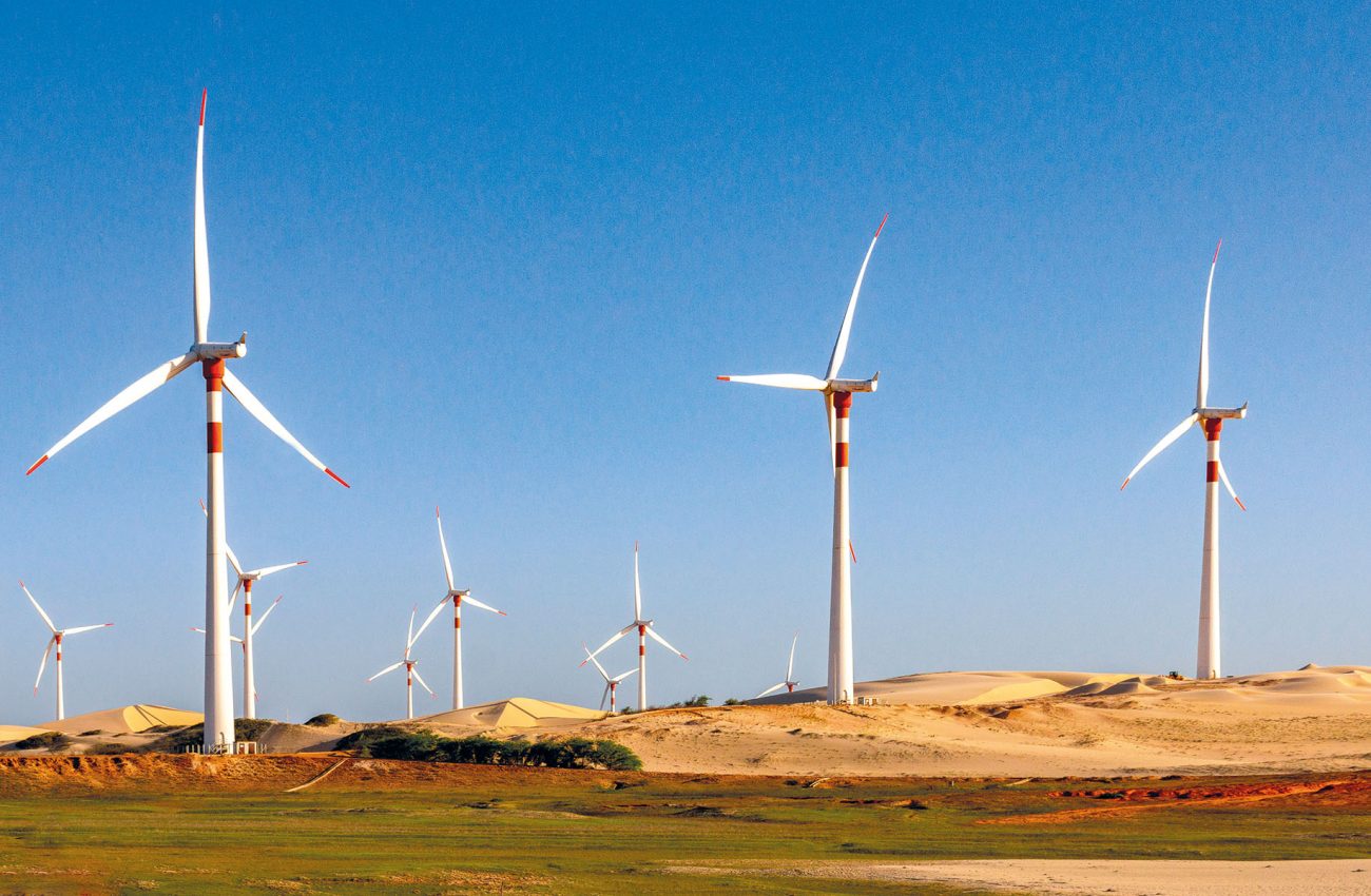 Wind turbines farm in Brazil