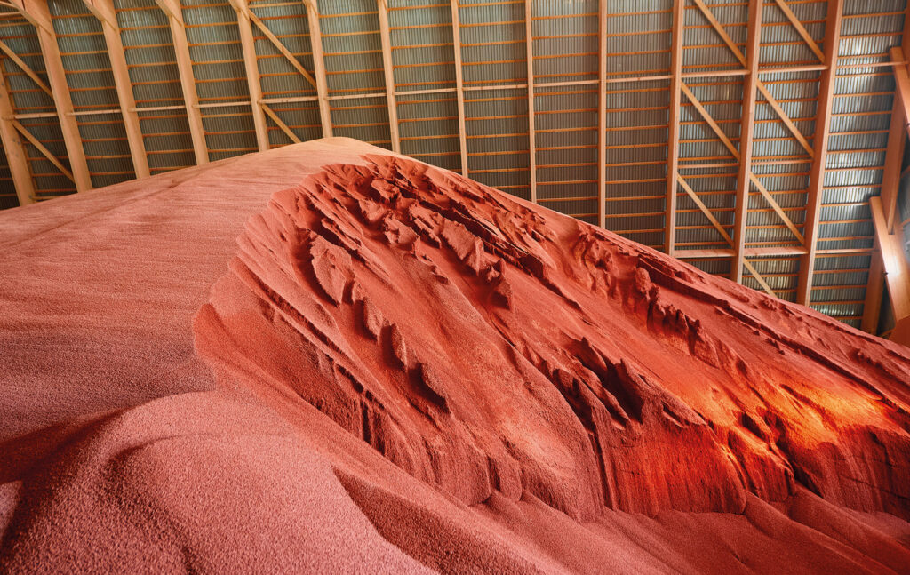 topographic audit of fertilizer silos